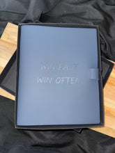 Load image into Gallery viewer, Win Fast Win Often Refillable Leather Journal
