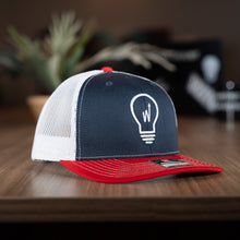 Load image into Gallery viewer, Lightbulb Trucker Hats
