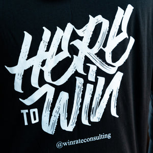 Here To Win Hooded Long Sleeve T